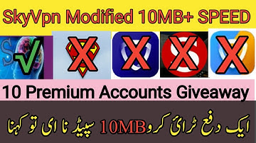 Fastest SkyVPN Real Based with 10MBps+ Speed Genuine Proof and 10 SkyVPN Premium Accounts Giveaway