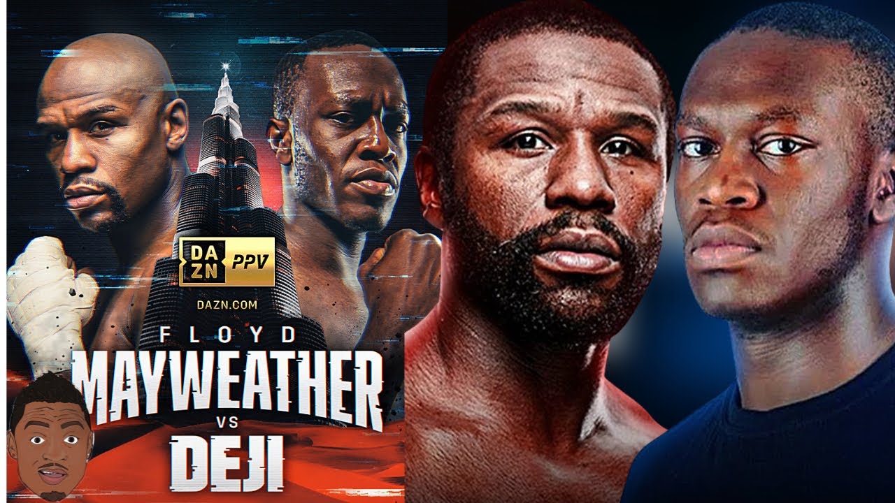 HYPOCRITE??) Floyd Mayweather CROSSES STREET For Deji DAZN PPV