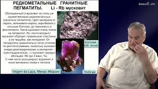 видео: Спиридонов Э.М. - Генетическая минералогия.Часть 2 - 29. Редкометальные гранитные пегматиты. Часть 3 картинка: Спиридонов Э.М. - Генетическая минералогия.Часть 2 - 29. Редкометальные гранитные пегматиты. Часть 3