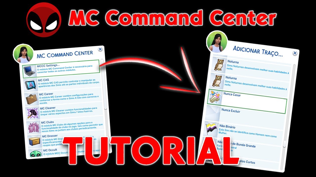 COMO CONFIGURAR O MC COMMAND CENTER NO THE SIMS 4! Pensão, herança, cheats  sempre ativos e + 