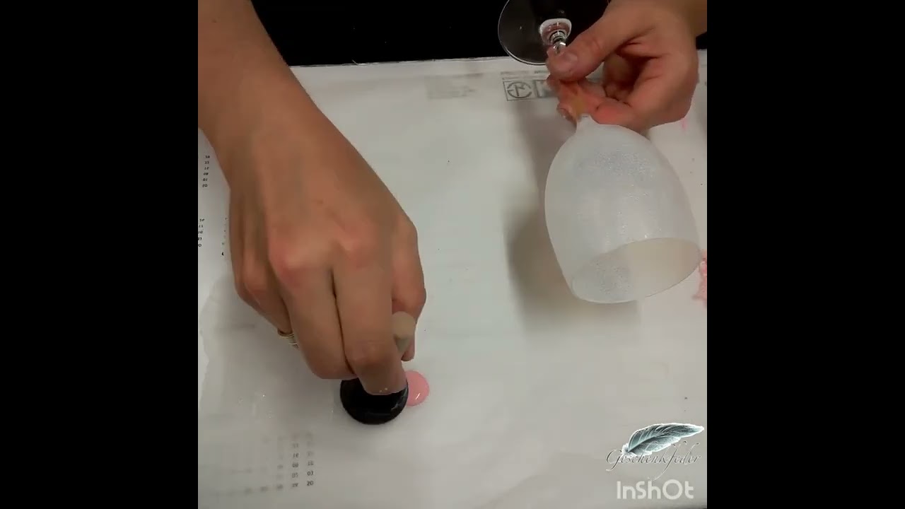 gefrostetes Weinglas Upcycling als Teelichthalter | 351.DIY-Kreativ-Idee