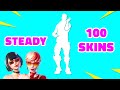 Danse steady avec 100 skins  emote fortnite srie icnes passe de combat chapitre 3 saison 3