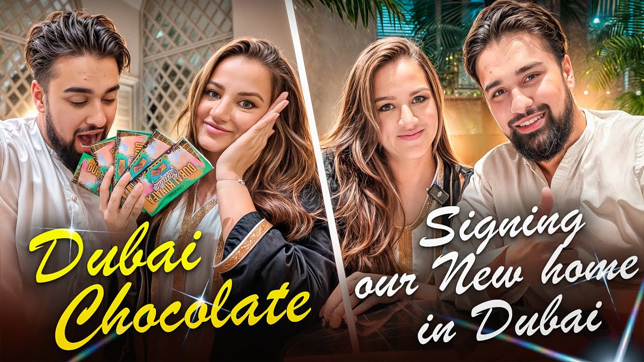 Contract Signing Dubai Home | Surprising Friends with Dubai Chocolates | امضاء برای خانه جدید در دبی
