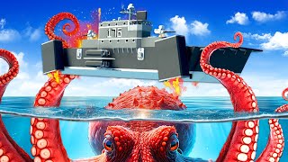 Kraken Survival in a FLYING SHIP! (Stormworks)