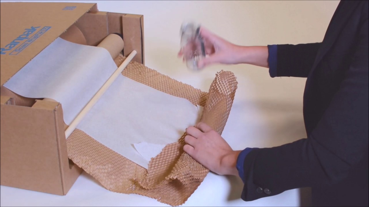 Relleno de cajas con papel geami exbox