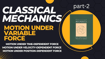 Motion under position dependent force