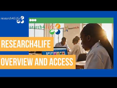 Research4Life Overview and Access 썸네일