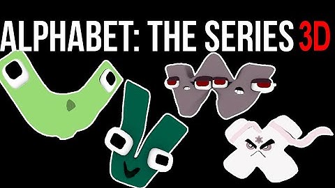 Alphabet Lore Attack U,V,W,X Different Versions part6