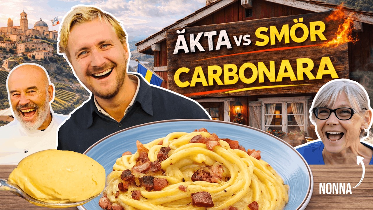 Italienare blindtestar äkta vs smör-carbonara
