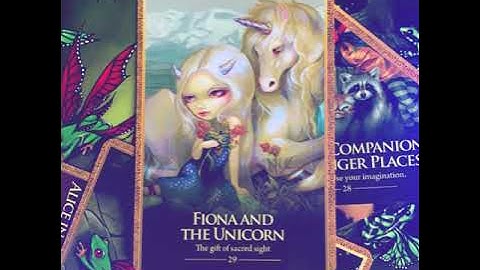 Learn Oracle Cards - Card 29  Fiona And The Unicorn Oracle Of The Shapeshifters