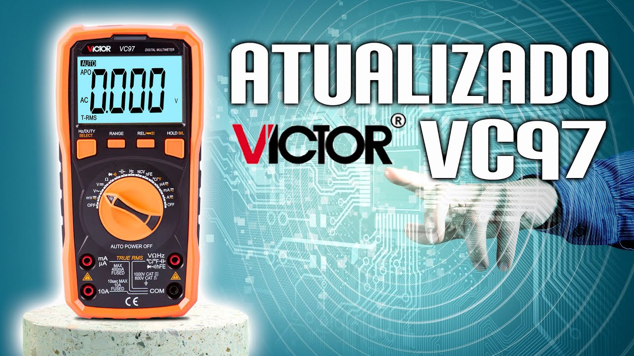 MULTÍMETRO DIGITAL Victor VC97 ATUALIZADO E MAIS BONITO YouTube
