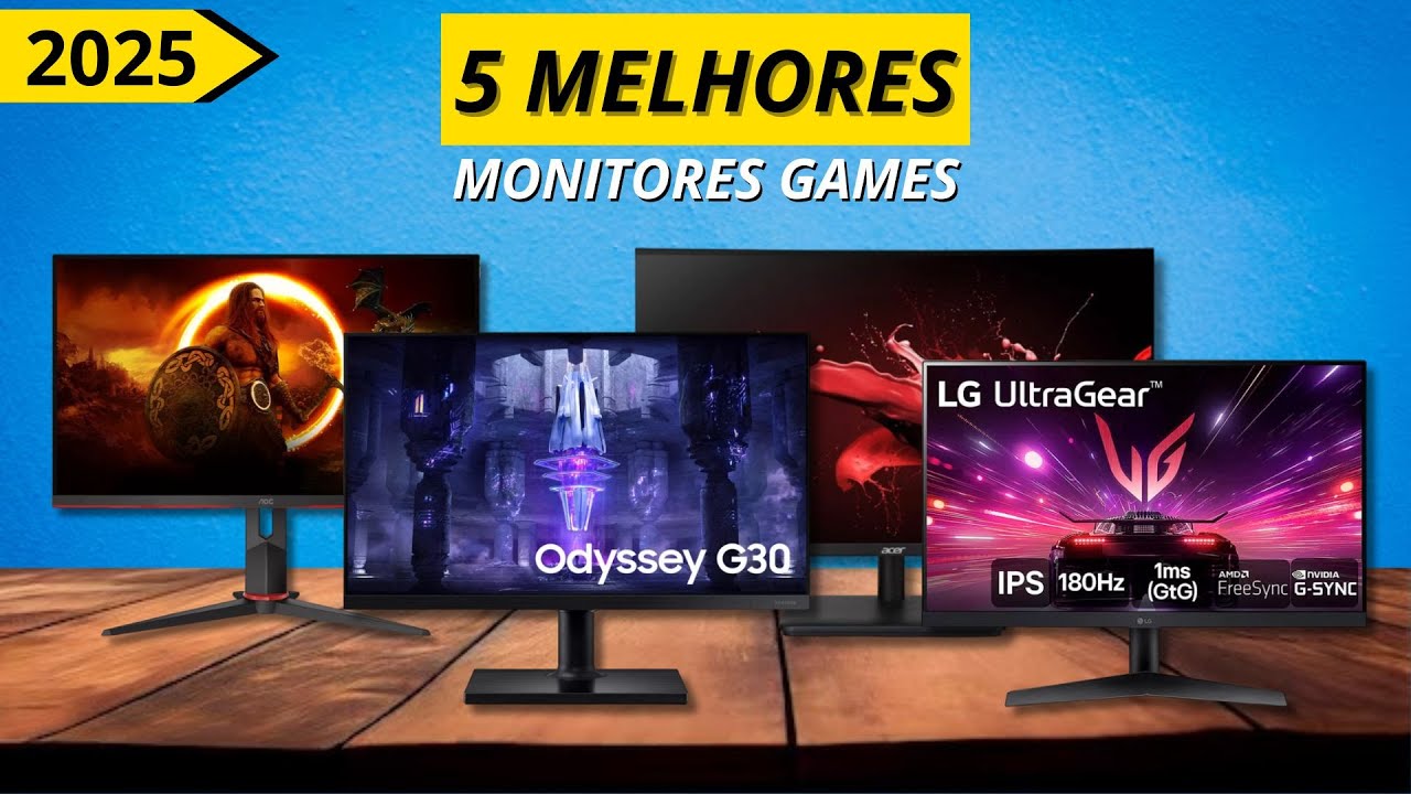 top 5 melhores monitores gamer custo- benefício em 2025 que Garante ...