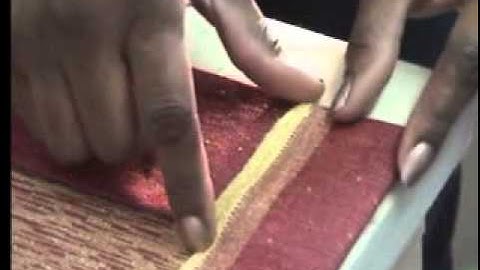 How to miter a corner of a curtain