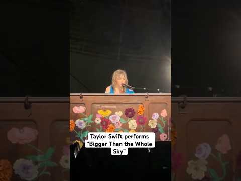 #TaylorSwift sings “Bigger Than the Whole Sky” after fan’s death 🙏#shorts #theerastour