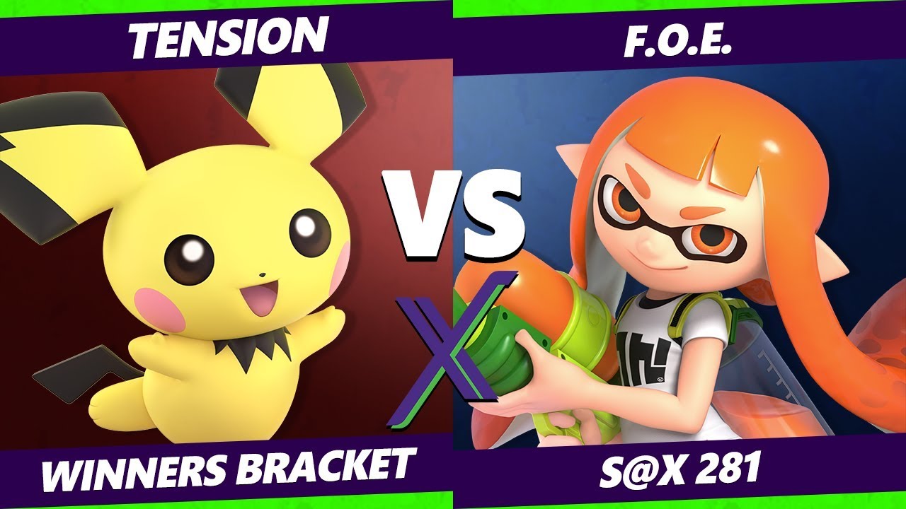 Smash Ultimate Tournament -  Tension (Pichu) Vs.  F.O.E. (Inkling) - S@X 281 SSBU Winners Bracket