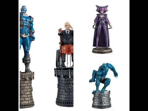 ★ Marvel Chess Collection by Eaglemoss, X-Men #9 The Beast, Deathbird, Professor X and Apocalypse