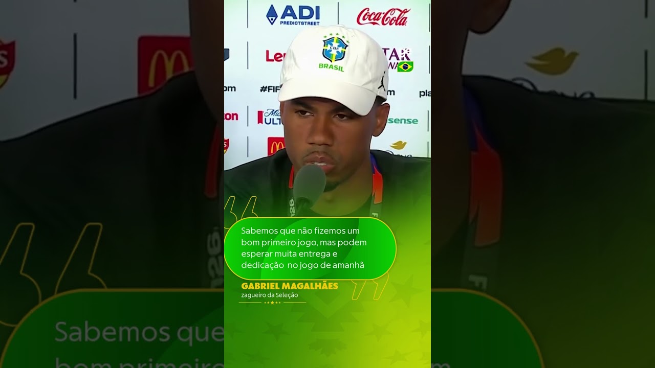 GABRIEL MAGALHÃES: "SABEMOS QUE NÃO FIZEMOS UM BOM PRIMEIRO JOGO" | #shorts | ge.globo