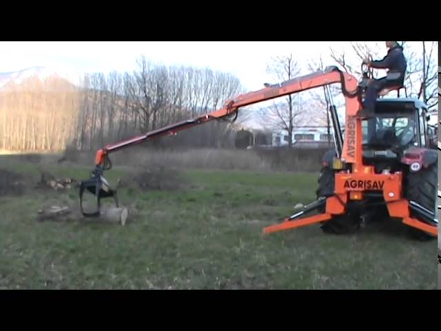 Macara forestiera pentru tractoare AGRISAV PAS 600 - YouTube
