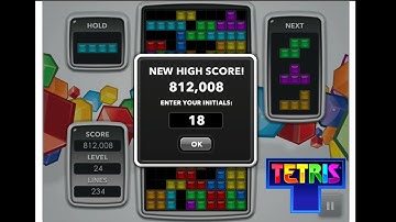 [Tetris.com] *NEW* High Score 812,008 points !!! Lesgoooo