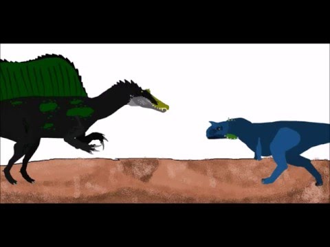 carnotaurus vs spinosaurus vs triceratops