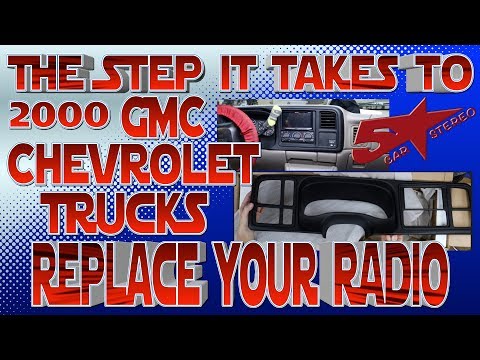 라디오, Chevy Silverado 또는 Tahoe GMC Sierra 또는 Yukon을 교체하는 단계