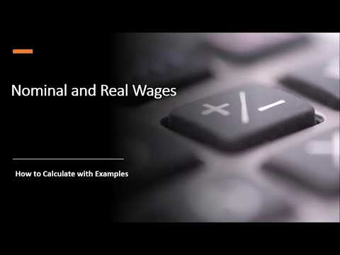 Nominal and Real Wages: How to Calculate