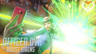 Officer Dva - Boosting plays a police siren!!