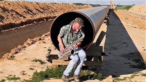 100 bar - Saxophon echo from the pipeline - Armin Küpper  - saksofon, แซ็กโซโฟน, саксофон, sassofono