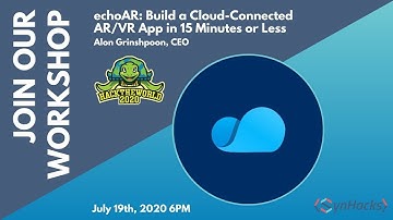 echoAR: Build a Cloud-Connected AR/VR App in 15 Minutes or Less! [HACK THE WORLD 2020]