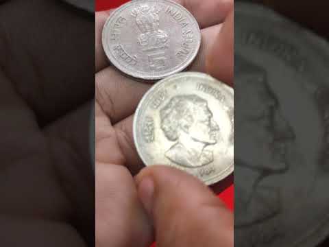 5 Rupee Indira Gandhi Big Siz Rare Coin 1917-1984 Collection Price And Value Of Coin