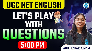 UGC NET English 2024 | Paper 2 English Important Questions by Aditi Taparia | UGC NET 2024 JRFAdda