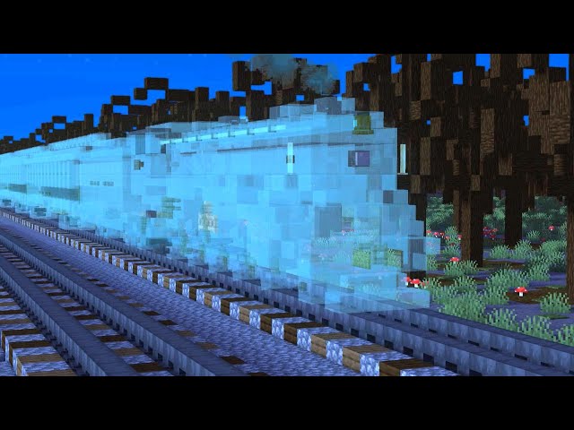 Spooky Trains in Minecraft Animation class=