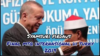 Syamsuri Firdaus Final MTQ Internasional di Turky
