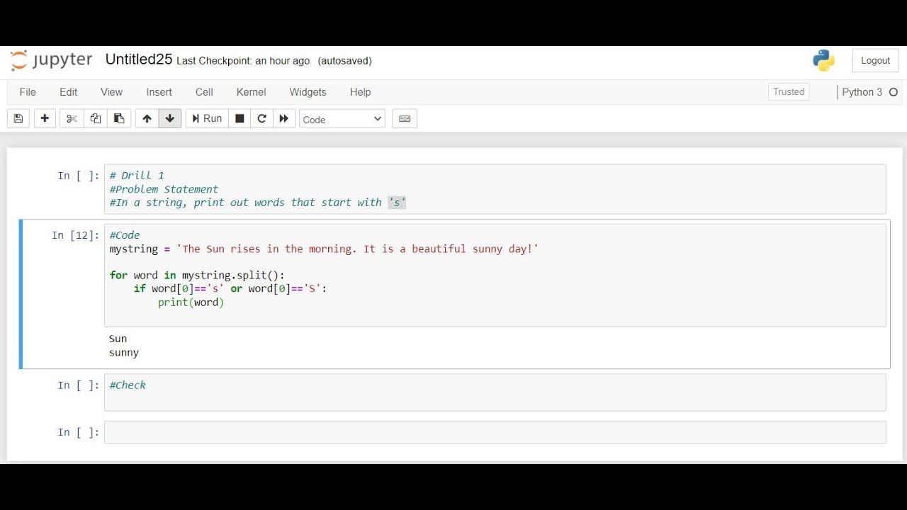 Python drill 7 capitalize first and fourth letter in a word youtube