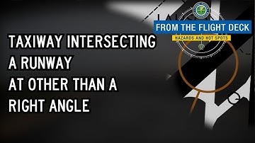 From the Flight Deck – Complex Airfield Geometry #3: Taxiway Intersecting Runway at Non-Right Angle
