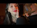 Asmr rest  calm down face brushing fishbowl trigger trigger words  palabras en espaol 