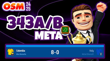 🏆 THE BEST 343A/B 🏆⚡ TACTIC TO SCORE MANY GOALS! 8-0 ⚡ | ⚽ OSM 24/25 ⚽