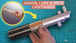 How To Make Anakin, Luke & Rey's Lightsaber (Cardboard) DIY Prop Easy