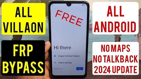 Villaon (V20, V30, V40) Frp Bypass/Google Account Lock Remove 2025 |Android 13 14| No Maps No CM2 |