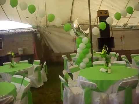 DECORACION CON GLOBOS XV años en Santa Rosa Xochiac - YouTube