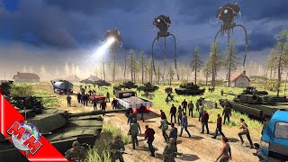 GIANT TRIPODS AMBUSH CONVOY! War Of The Worlds Mod | Call To Arms screenshot 3