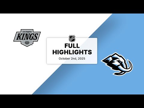 NHL Preseason Highlights | Kings vs. Mammoth | October 02, 2025