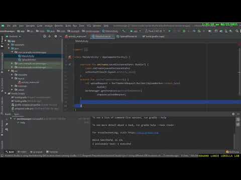 【ANDROID STUDIO】 Worker Manager One Time Work Request