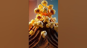 Popcorn Volcano 🌋🍿 | Satisfying ASMR Explosion #shorts