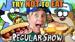 Try Not To Eat - Regular Show (Ulti-Meatum, Eggscellent Omelette, Death Sandwich) | People Vs. Food