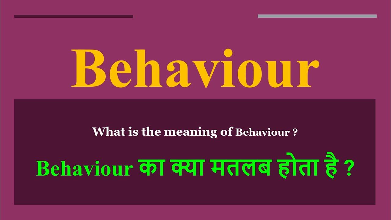 Behaviour Meaning In Hindi Behaviour Ka Kya Matlab Hota Hai Daily behaviour-meaning-in-hindi-behaviour-ka-kya-matlab-hota-hai-daily