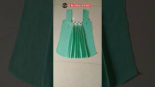 🌸 Baby Frock Front Pleats Design Cutting &amp; Stitching | Easy Tutorial for Beginners ✂️ #sewing #diy