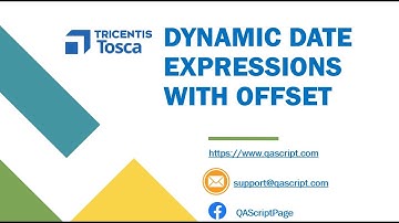 Tosca Tutorial | Lesson 36 - Use Dynamic Date Expressions | Date Calculations |