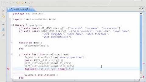 Essential EGL+Batch - Lesson 17 System Property
