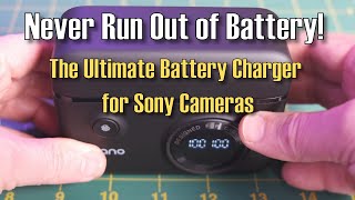 Really Fast travel charger for Sony A7III, A7IV, A7RV, A7C, that use the FZ100 Battery ep.506